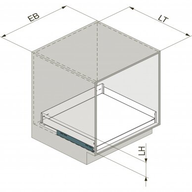 Izvelkami garderobes plaukti Liro EXTENDO 4