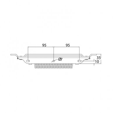 Bed lift up mech. set 4