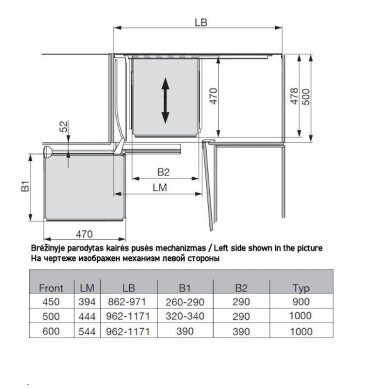 Magic Corner Comfort z półkami LIRO 2