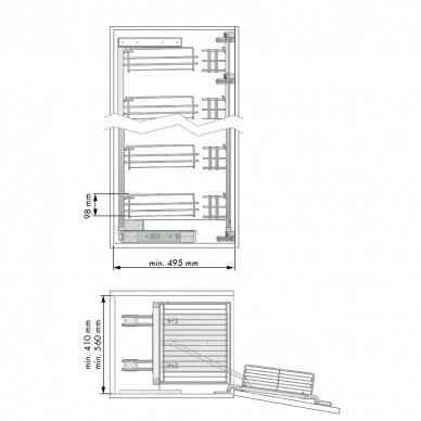 Pantry column with soft closing 5