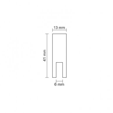 MDF filler for horizontal profile 1