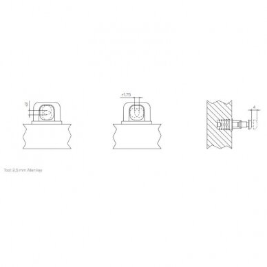 Mechanical push to open for heavy handleless doors 2