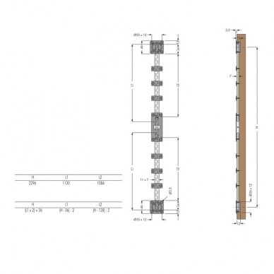 Door straightening rod 1