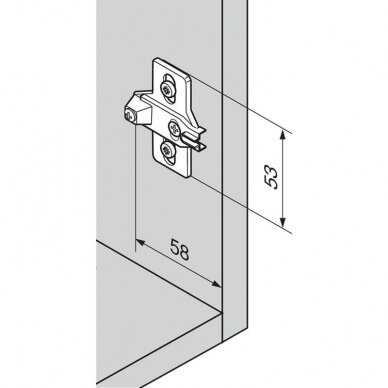 Cruciform mounting plate EXPANDO 1