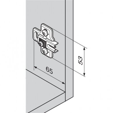 EXPANDO mounting plate with elongated hole height adjustment 1