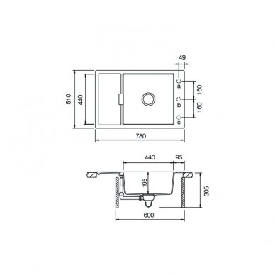 MONO D-100XS Flush mount 4