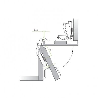 "MS Slide-on" išlankstomoms durelėms 1