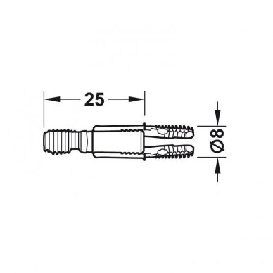 Peidetud pistik RTA Ixconnect SC 8/25 1