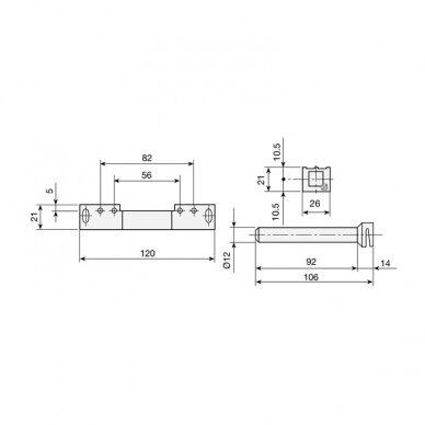 Concealed shelf support 1