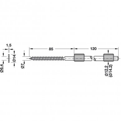 Concealed shelf support 448778-95 2