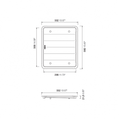 Stainless steel drainer tray 1