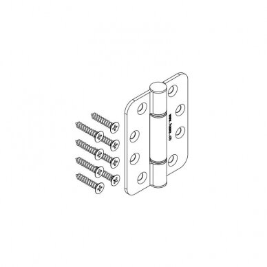 Stainless steel hinge for systems HAWA VARIOFOLD and CENTERFOLD