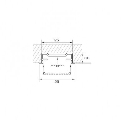 Recessed profile NET COLLECTION 1