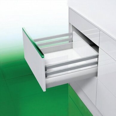 "Nova Pro Deluxe" drawer H- 90+X mm with 2 rectangular railings