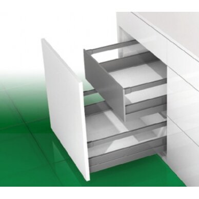 „Nova Pro Scala“ inset drawer, H-186 mm, L-500 mm, with rectangular railing