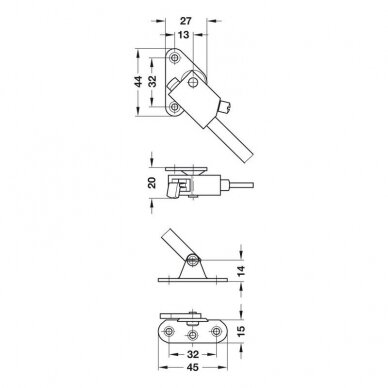 Mechanizm otwierania frontów klapowych 1