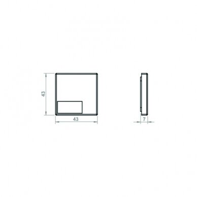 Touch dimmable switch for chipboard 1