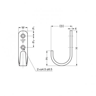 Sugatsune HJT-55 Hook