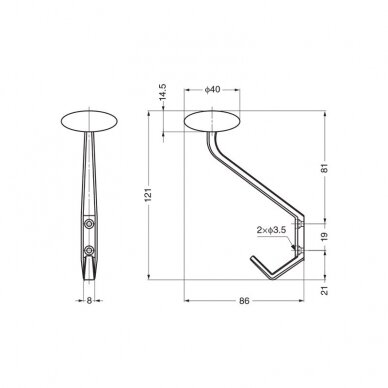 Hook SU.SW-B-90 1