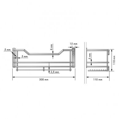 1-level shelf 2