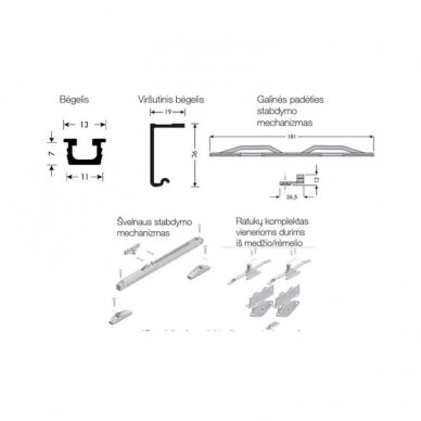 System for hanging sliding doors PS06 IF 2