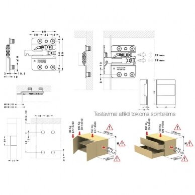 Set of hangers 807 for base cabinet 2