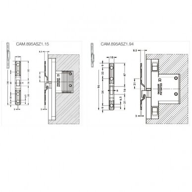 Hanging plate for hanger 821 1