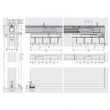 Sliding door system Hawa JUNIOR 80 B Pocket 2