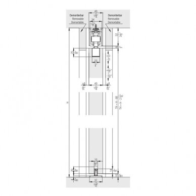 System drzwi przesuwnych Hawa JUNIOR 80 B Pocket 3