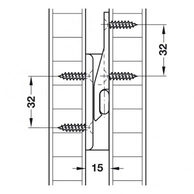 Przyłącze do montażu panelowego „Suspension AD 15“ 1