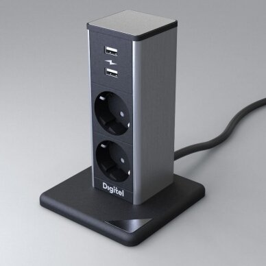 Free standing power device Pillar Small R with USB charger