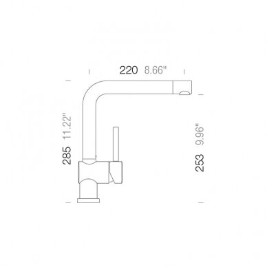 Mixer tap PIEGA 2