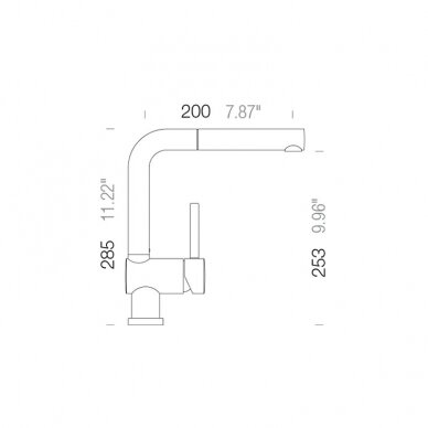 Mixer tap PIEGA 2