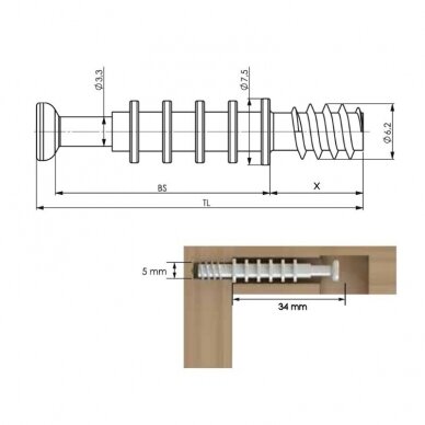 Euro-śruba G&G 1