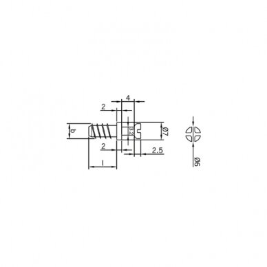 Dowel for CR connectors 1