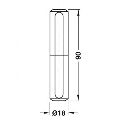 Plastikinė apdaila reguliuojamiems vyriams 16 mm 1