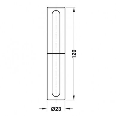 Decorative sleeve for 2-piece drill-in hinges 20 mm 1