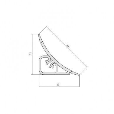 Listwa z tworzywa ZLB231 1