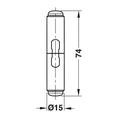 Пластиковая отделка для петель 13 mm 1