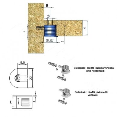 Connector housing Rafix, Ø - 20 mm, plastic 2