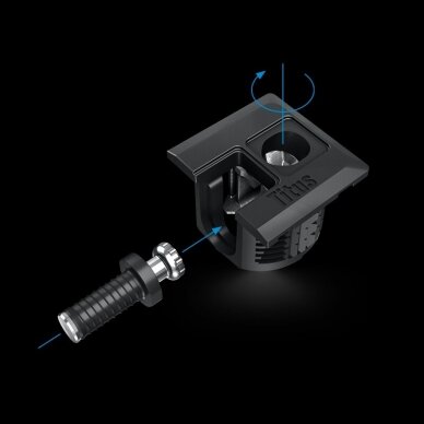 Plastic TITUS connector housing for 16 mm plate, Ø - 20 mm without ridge 1