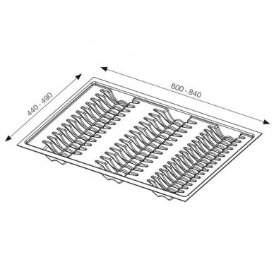 Plastic plate rack trays AG 1