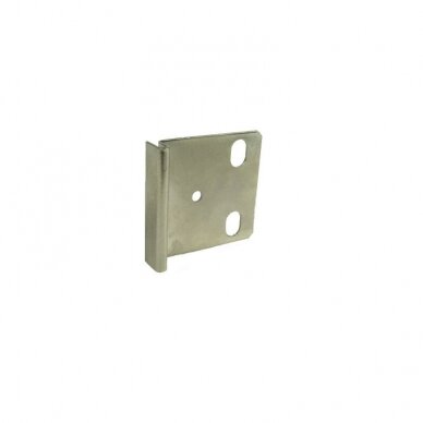 Striker plate, nickel, 44x47x10 mm