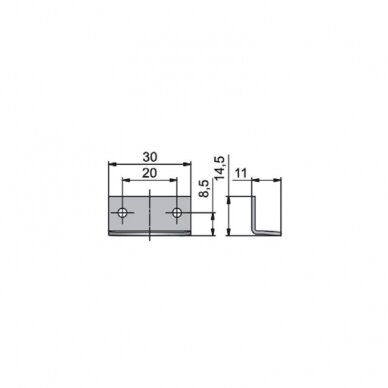 Striker plate, nickel 1