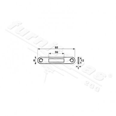 Планка для замка CM.0012 1