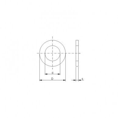 Flat nut DIN 126 1