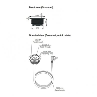 Powerdot Ø79 mm, 4-х vadu pārejas 5