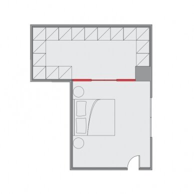 PS66 Sliding system for retractable glass doors 4