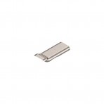 CLIP half overlay and inset hinge arm cover cap, nickel colored