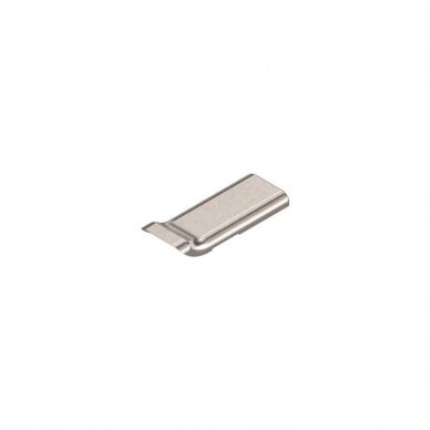 CLIP half overlay and inset hinge arm cover cap, nickel colored